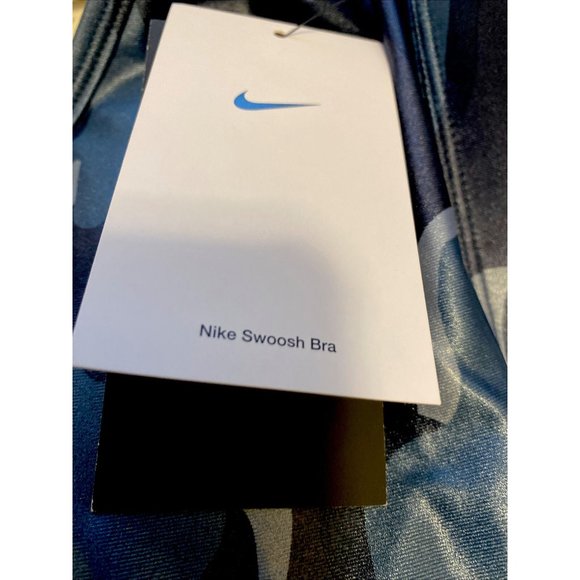 Nike Swoosh Sports Bra Women's Size Small Medium Support Dri-FIT DD1199-493 - Picture 8 of 8